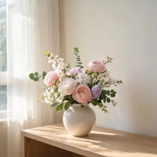 Silk floral arrangement