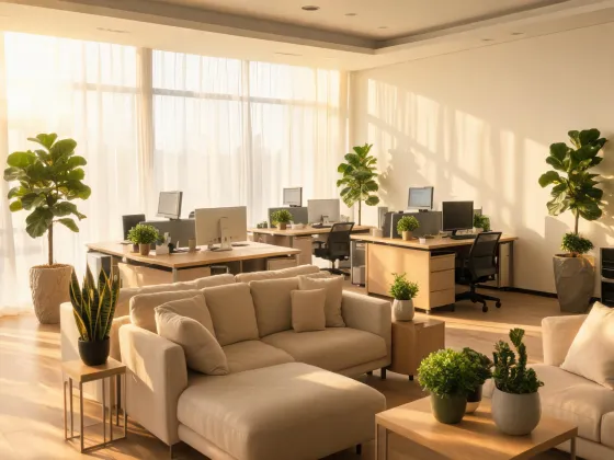Office greenery artificial plants