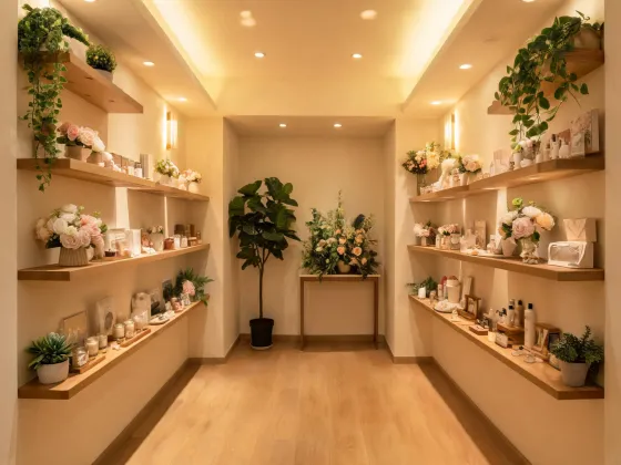 Retail display artificial plants